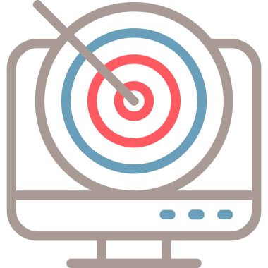 bilgisayar ekranı vektör simgesi modern basit tasarım illüstrasyonu