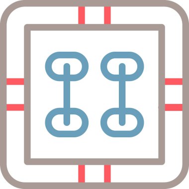 Bir b simgesinin vektör illüstrasyonu