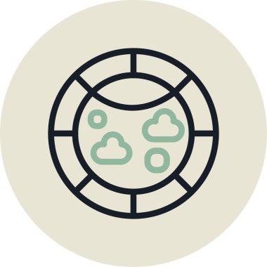 Bulut. Web simgesi basit illüstrasyon