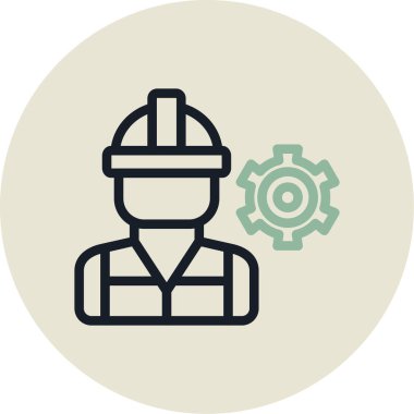 Bir simgenin vektör illüstrasyonu