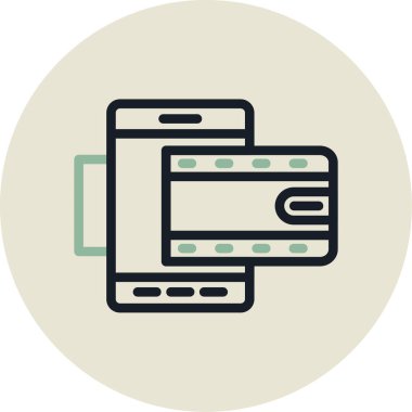 Modern simgenin vektör illüstrasyonu