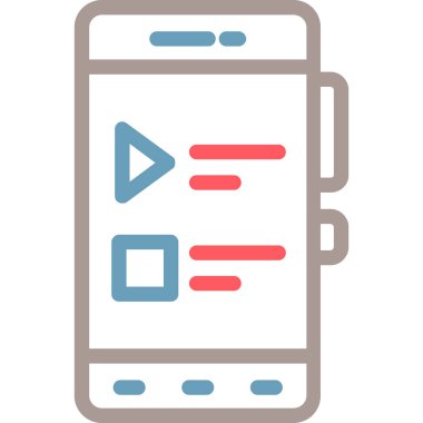 cep telefonu vektör simgesi