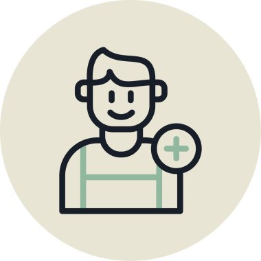 kullanıcı modern simgesi, vektör illüstrasyonu ekle