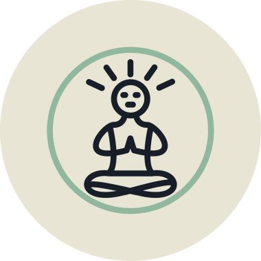 İnsan simgesinin vektör illüstrasyonu