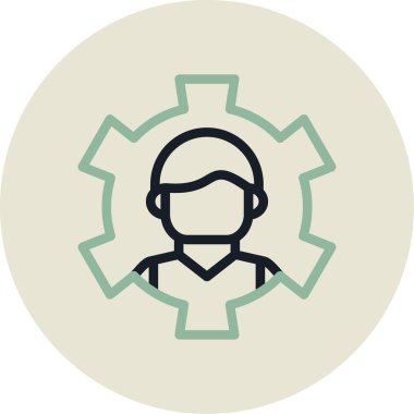 trend biçimi izole edilmiş arkaplanda operatör simgesi