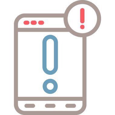 Alarm uyarı simgesi düz biçimli