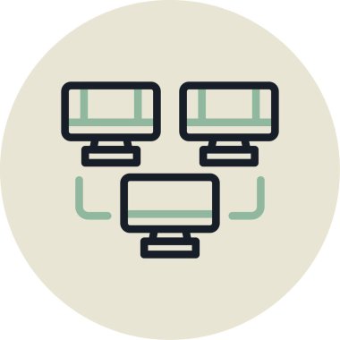 İş simgesinin vektör illüstrasyonu