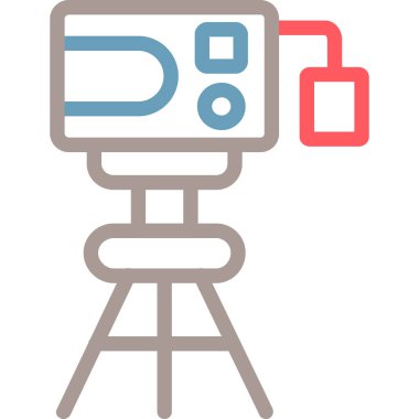 Kamera. Web simgesi basit illüstrasyon