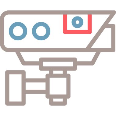 video kamera simgesi, vektör illüstrasyonu