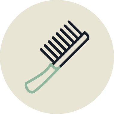 Saç. Web simgesi basit illüstrasyon