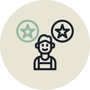 yıldız simgesi vektör illüstrasyonu