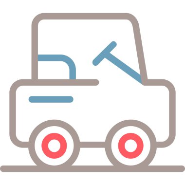 servis simgesi, vektör illüstrasyonu beyaz arkaplanda izole edildi