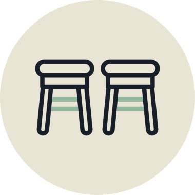 sandalye simgesi çizimi