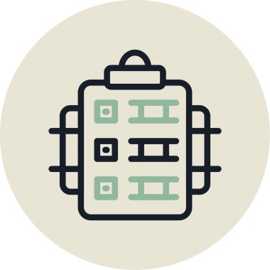 Takvim simgesinin vektör illüstrasyonu