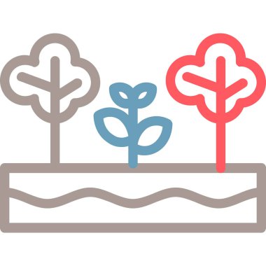 Ağacın vektör illüstrasyon simgesi