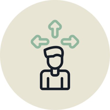 man simgesi, vektör illüstrasyonu