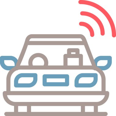 - Araba. Web simgesi basit illüstrasyon