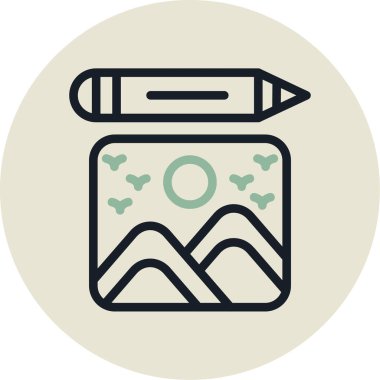 Modern bir tasarımın vektör illüstrasyonu