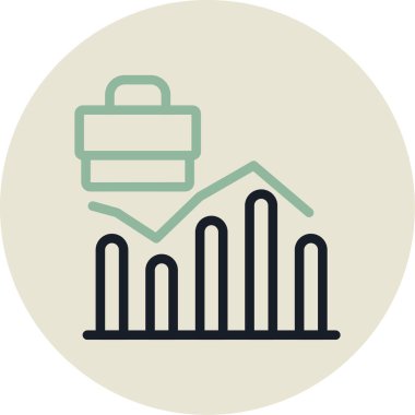 iş simgesi vektör illüstrasyonu