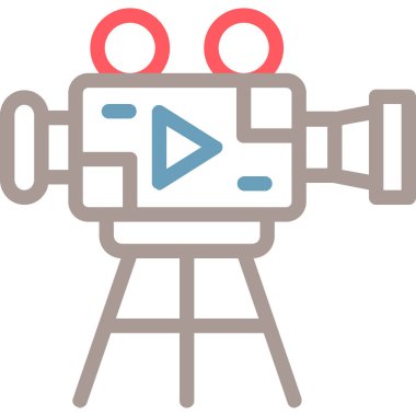 Kamera. Web simgesi basit illüstrasyon