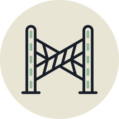 Polis Çizgisi Çemberi Vektör Resimleri