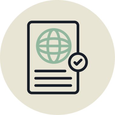 Belge simgesinin vektör illüstrasyonu