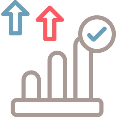 iş büyüme vektör simgesi