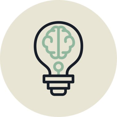 ampul simgesi, vektör illüstrasyonu