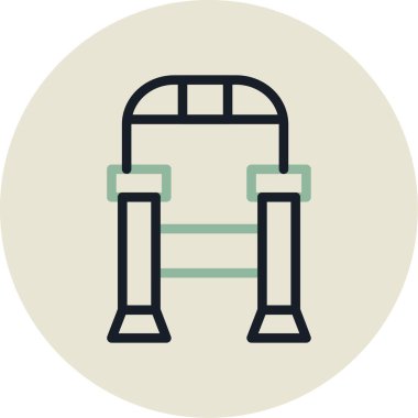 Modern simgenin vektör illüstrasyonu