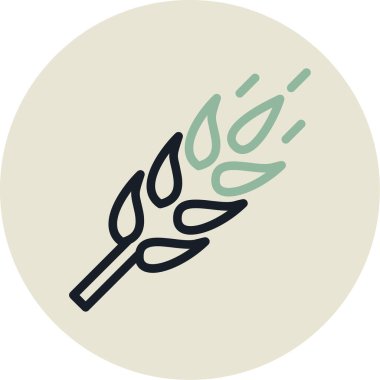 Yaprak. Web simgesi basit illüstrasyon