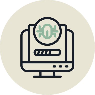 bilgisayar simgesi vektör illüstrasyonu