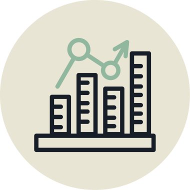 veri merkezi düz simgesi, vektör, illüstrasyon