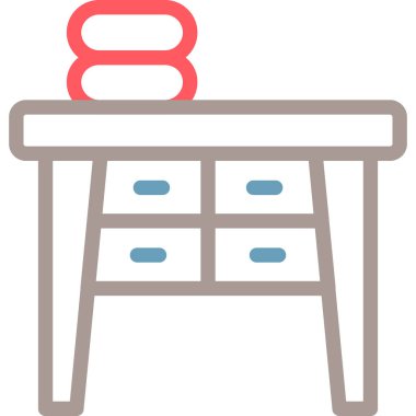 Mobilya. Web simgesi basit illüstrasyon