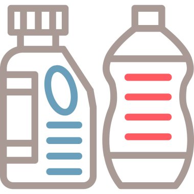 Şişe. Web simgesi basit illüstrasyon