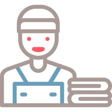 kurye vektör simgesi