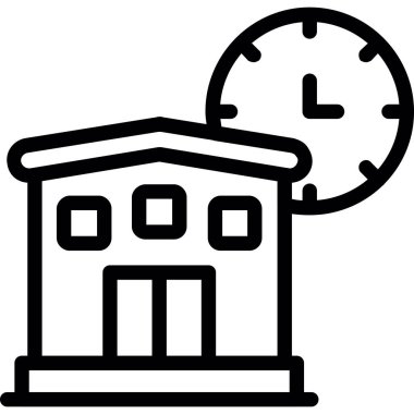 Bina. Web simgesi basit tasarım