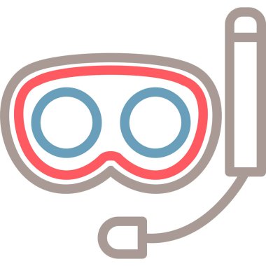 Dalış. Web simgesi basit illüstrasyon