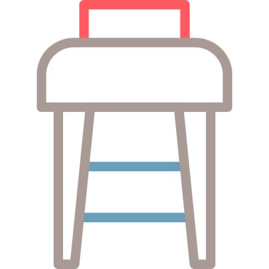 Masa. Web simgesi basit illüstrasyon