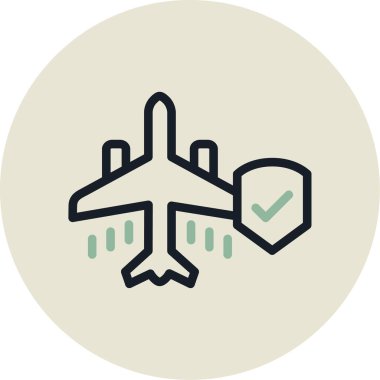 uçuş uçuş uçağı simgesi doldurulmuş ana hat biçimi