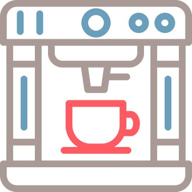 kahve makinesi vektör simgesi