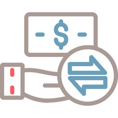 iş düz vektör simgesi