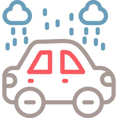 - Araba. Web simgesi basit illüstrasyon