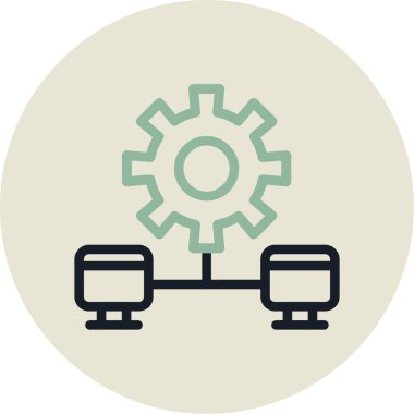 Modern simgenin vektör illüstrasyonu