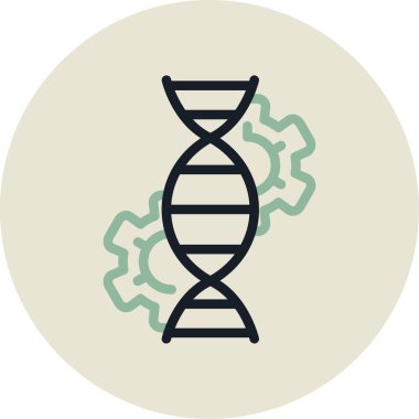 DNA molekül vektör çizimi