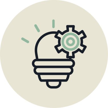 Ampul. Web simgesi basit tasarım