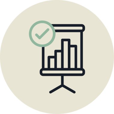 İş simgesinin vektör illüstrasyonu
