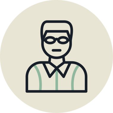 Modern insan simgesinin vektör illüstrasyonu