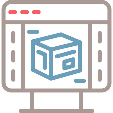 ağ simgesi, vektör illüstrasyonu