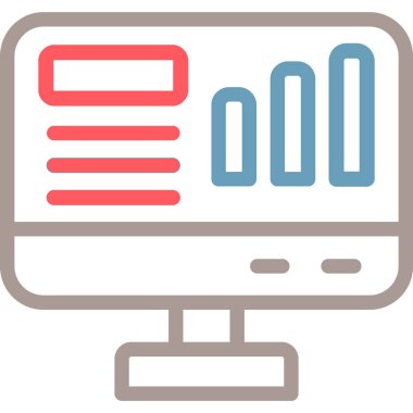 sunucu web simgesi basit vektör