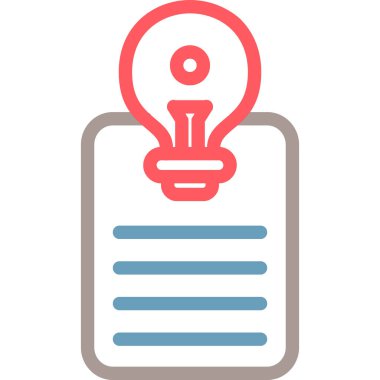 fikir simgesi, vektör illüstrasyonu